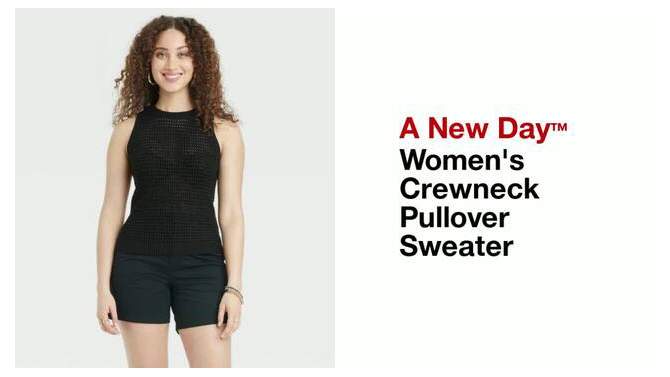 Women's Crewneck Pullover Sweater - A New Day™, 2 of 8, play video