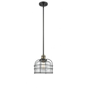 Bell Cage - 1 Light Mini Pendant In Traditional Style-10 Inches Tall and 9 Inches Wide - 1 of 1