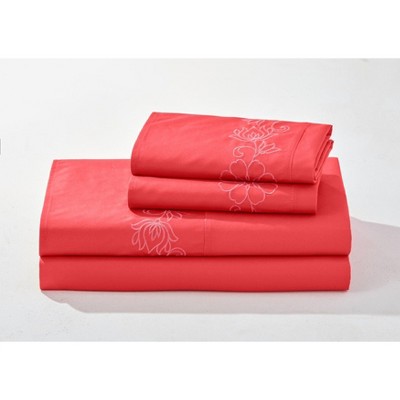 BrylaneHome Anna Embroidered Sheet Set