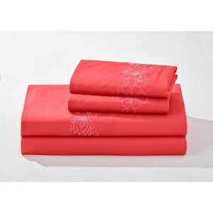 BrylaneHome Anna Embroidered Sheet Set - 1 of 2