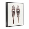 Stupell Industries Minimal Winter Snow Shoes Black Framed Giclee Art - 3 of 4