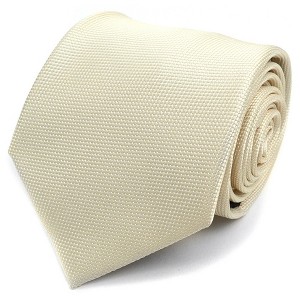 Men's Solid Color Microfiber Poly Woven 3.25 Inch Wide And 57 Inch Long Necktie - 1 of 4