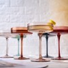 The Wine Savant Ribbed Colored Champagne & Cocktail Glasses, Luxurious & Stylish Design, Unique Addition to Home Bar - 6 pk - 4 of 4