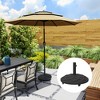 Outsunny Round Patio Umbrella Base with Wheels, 44 lbs Resin Umbrella Stand Base, Patio Umbrella Holder for 1.3"/1.5"/1.9" Umbrella Poles - 3 of 4