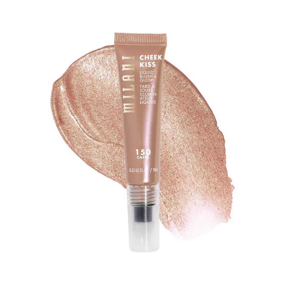 Photos - Face Powder / Blush Milani Cheek Kiss Liquid Blush + Glow - Caffe - 0.33 fl oz 