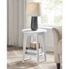 Round Coffee Table with Lower Shelf - Vasagle - 4 of 4