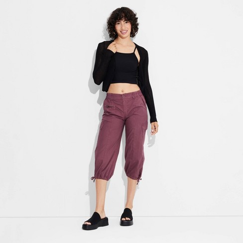 Women's Utility Cargo Capri Pants - Wild Fable™ : Target