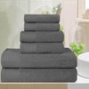 Premium Cotton Herringbone Medium Weight Bathroom Towel Set by Blue Nile Mills - 2 of 4