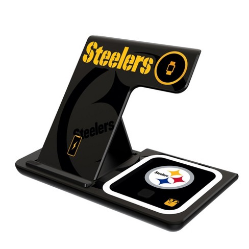 Keyscaper Pittsburgh Steelers Monocolor Tilt 15-watt 3 In 1 Charging ...