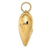 Black Bow Jewelry 14k Yellow Gold Hollow Hammered Puffed Heart Pendant, 28mm - 2 of 4