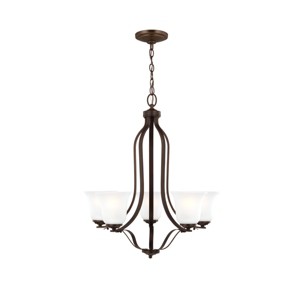 Generation Lighting Emmons 5 Lights Bronze Chandelier - 1 of 2
