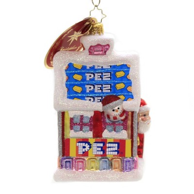 Christopher Radko 5.5" Santa's Pez House Ornament Candy Toy  -  Tree Ornaments