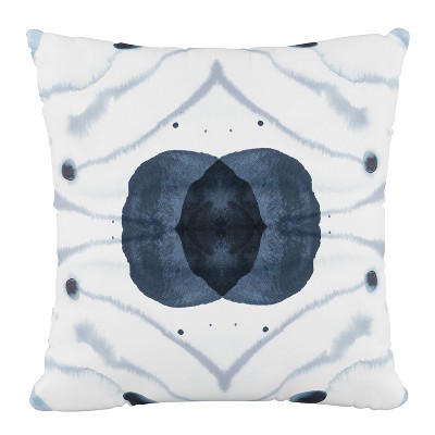 18"x18" Skyline Furniture Square Outdoor Throw Pillow Delray Blue: Zipper, Patio Decor