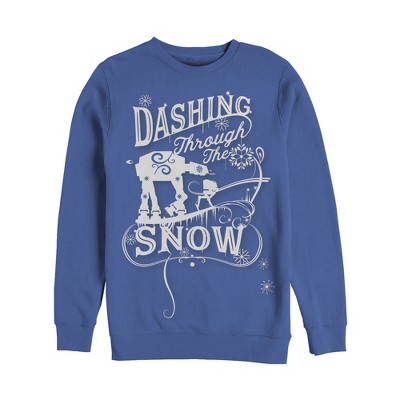 Men's Star Wars Christmas AT-AT Dashing Snow Sweatshirt