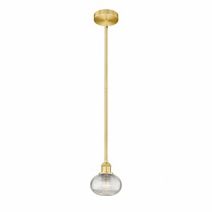 Ithaca - 1 Light Stem Hung Mini Pendant In Industrial Style-6.5 Inches Tall and 6 Inches Wide - 1 of 1