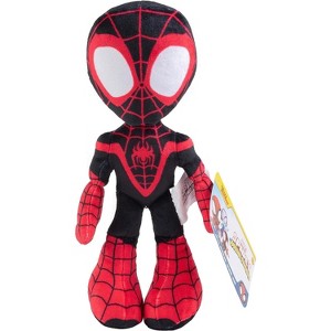 Marvel Spidey and His Amazing Friends 8" Miles Morales Plush - Spiderman Stuffed Animal Toy Figure - Officially Licensed - Gift for Kids - 1 of 3