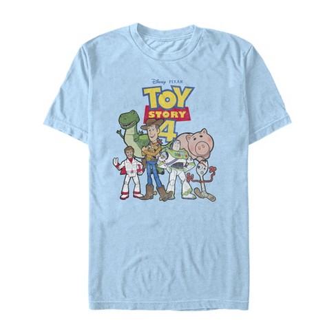 Men's Toy Story Character Logo Party T-shirt - Light Blue - X Large ...