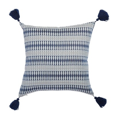 20"x20" Oversize Prehis Pattern Square Throw Pillow Navy - Sure Fit