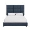 Queen Size Upholstered Platform Bed with Headboard for Bedroom - 4 of 4