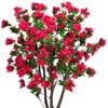 Northlight 3.6’ Unlit Artificial Potted Green and Pink Azalea Flower Tree - 4 of 4