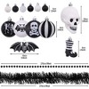 40pc Halloween Skeleton Black and White Ornament Set| OrnamentallyYou - 3 of 4