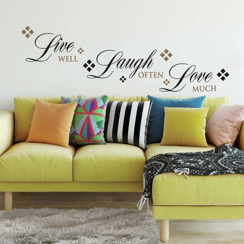Live Love Laugh Peel and Stick Wall Decal - RoomMates - image 1 of 4