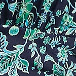 navy/turquoise ornate floral