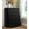 HDZNVF Modern Five Drawer Clothes and Storage Chest Cabinet - 3 of 4