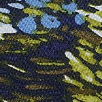 deep sea navy abstract floral