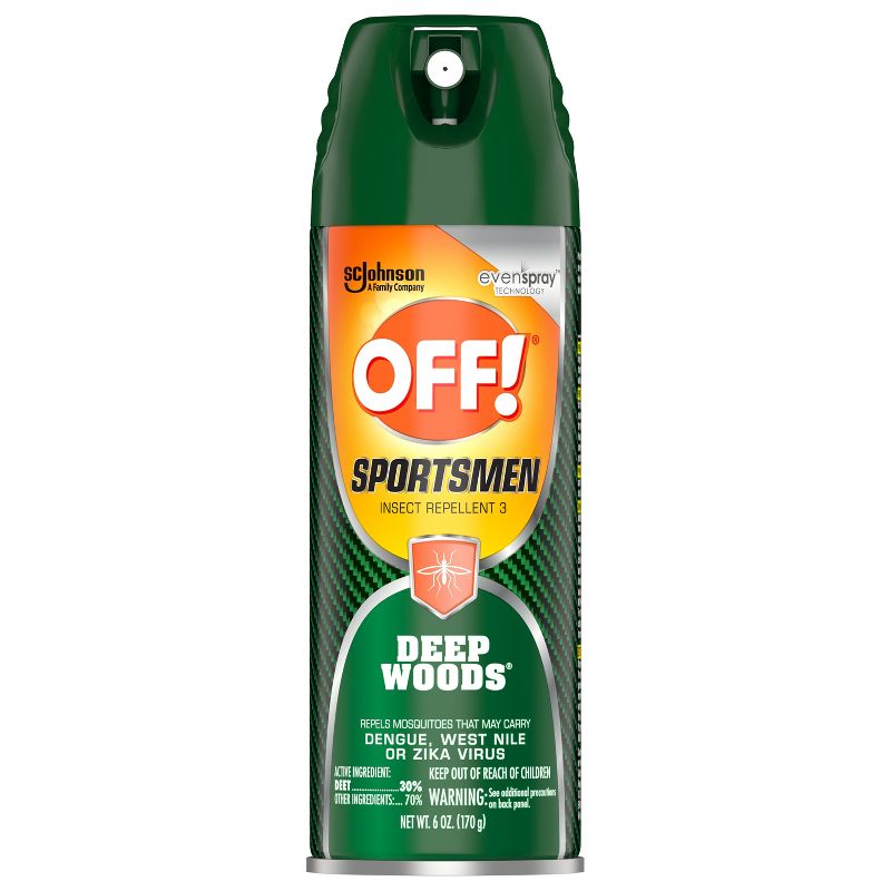 OFF! Sportsmen Deep Woods Aerosol Personal Repellents and Bug Spray - 6oz, 1 of 18