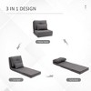 CAVINAS Polyester Convertible Lazy Sofa Chair,Folding Upholstered Lounge Chair with Adjustable Backrest,Modern Sofa Chair for Living Room - 4 of 4