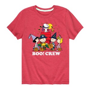 Boys' - Peanuts - Boo Crew Short Sleeve Graphic T-Shirt - 1 of 4