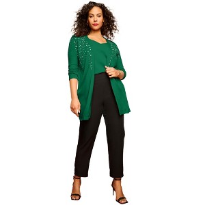 Roaman's Embellished Cardigan - 1 of 4