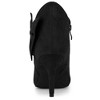 Allegra K Women's Pointed Toe Zip Stiletto Bow Heels Boots - 4 of 4