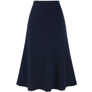 INSPIRE CHIC Women's High Waisted Flared Skirts for 1950s Solid Color Business Fishtail Midi Skirt - 1 of 4