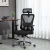 Ergonomic Mesh Desk Chair High Back Computer Chair with Liftable Armrest Adjustable 3D Headrest Lumbar Support Swivel Executive Task Chair - 2 of 4