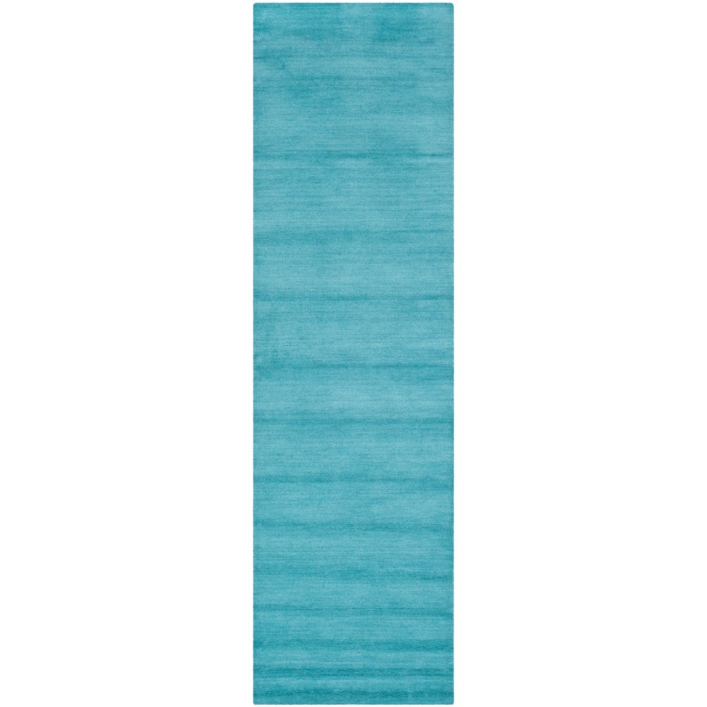 2'3inx6' Solid Tufted Runner Turquoise - Safavieh