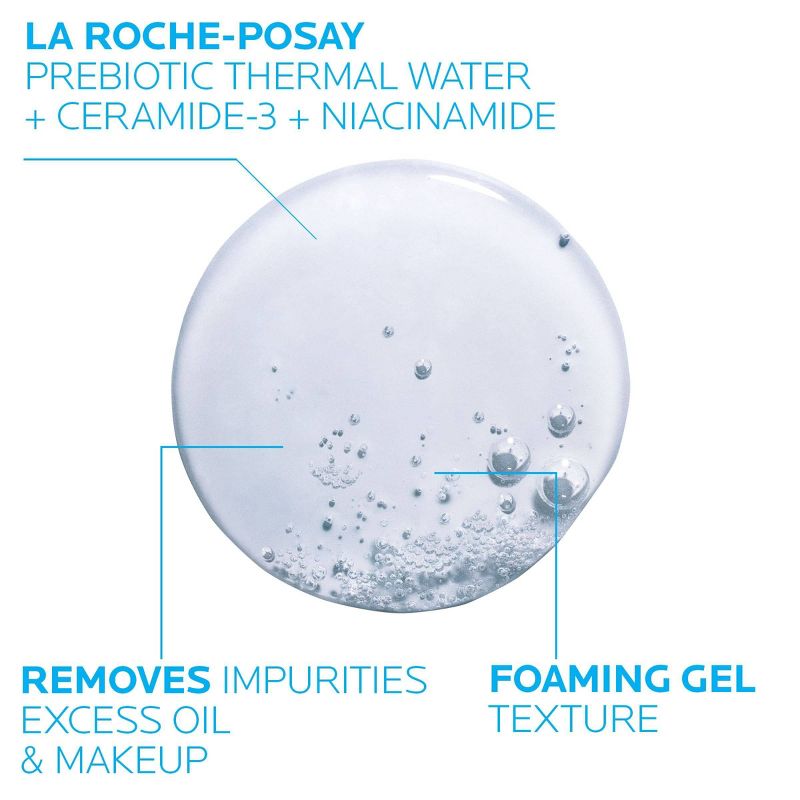  La Roche Posay Toleriane Purifying Facial Cleanser with Niacinamide for Oily Skin, 3 of 11