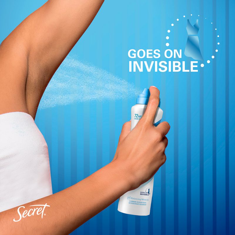 Secret Outlast Dry Spray Antiperspirant Deodorant for Women - Completely Clean - 4.1oz, 4 of 11