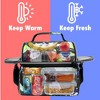 OPUX Insulated Dual Compartment Lunch Bag, Leakproof Soft Cooler Box Women Men Adult, Reusable Tote Pail Kids Boys Girls School - 2 of 4