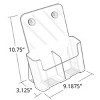 Azar Displays Trifold 2 Pocket, Side by Side Brochure Holder, 2-Pack - 4 of 4