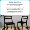 Now Furniture Dining Chairs Set of 2, Solid Wood Modern Kitchen Chair - 4 of 4