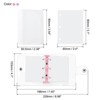 Unique Bargains PVC Transparent Durable Minimalist Binder - 2 of 4