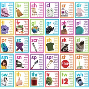 Teacher Created Resources Colorful Photo Cards Digraphs and Blends Bulletin Board Set 30 Pieces - 1 of 2