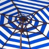 Athens Inside Out Striped 9Ft Crank Auto Tilt Umbrella - PAT8007 - Safavieh - 3 of 3