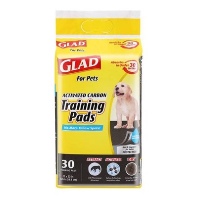 Glad Activated Carbon Training Pads for Puppies and Senior Dogs - 30ct