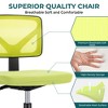 ALEXOUN Mesh Rolling Work Swivel Computer Chair,Ergonomic Low-Back with Wheels,Armless Comfortable Seat Lumbar Support for Home,Bedroom,Study - 4 of 4