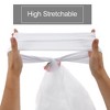 Unique Bargains Flower Chair Belt Organza Chair Sashes 13.78"x5.91" White 2 Pcs - 4 of 4