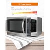 COMMERCIAL CHEF Microwave 1.3 Cu Ft with 10 Power Levels, Microwave with Push Button Door Lock, 1000W Countertop Microwave with Timer and Digital Controls - 3 of 4