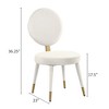 Beige Modern Dining Chair Set of 2 Luxury Upholstered Side Chair for Dining Room, Kitchen, Restaurant-Morden Fort - 4 of 4